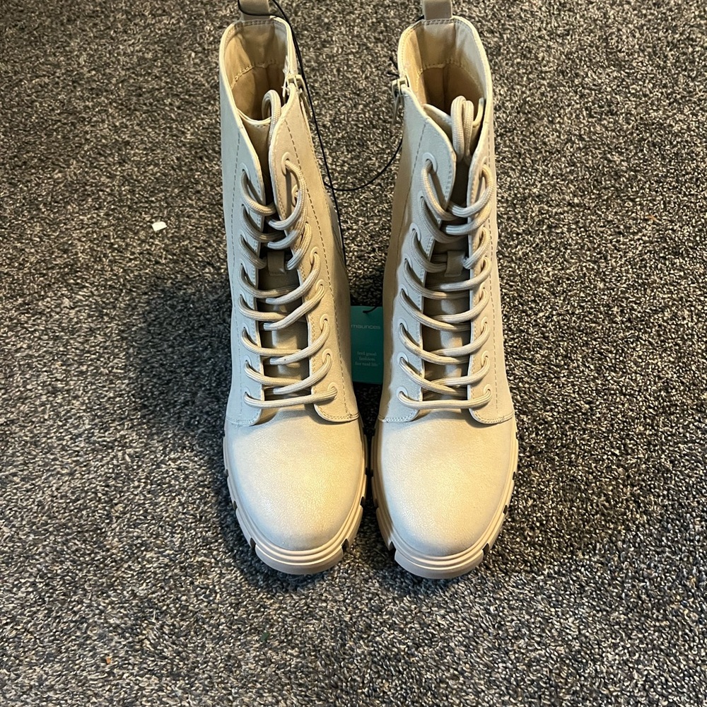 Super Cute combat boots with a small heel!